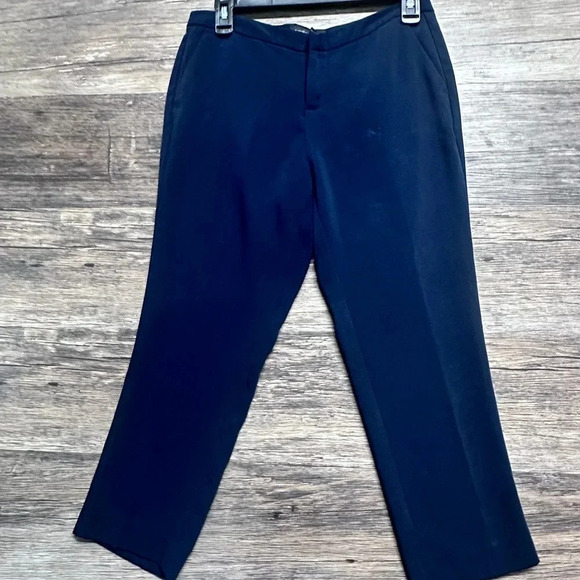 Banana Republic Blue Trousers Dress Pants with Straight Leg Design - Picture 1 of 6